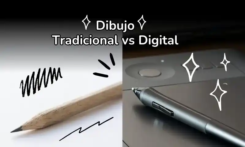 Diferentes tecnicas, mismo fin, dibujar